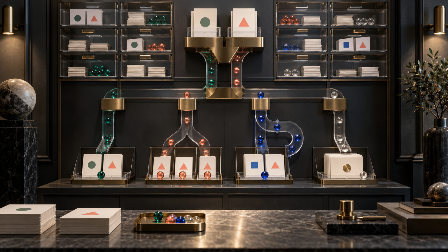 Abstract evidence archive sorting paired fundraising campaign tests into decision pathways